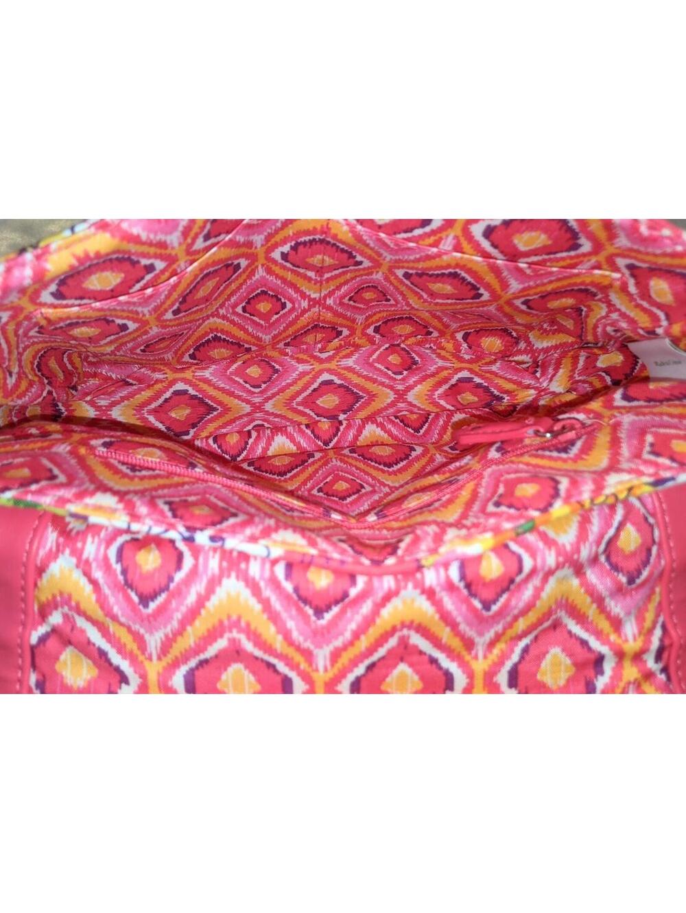 Vera Bradley Clementine Crosstown Crossbody Bag Pink Floral Shoulder Bag NWT - Picture 13 of 14